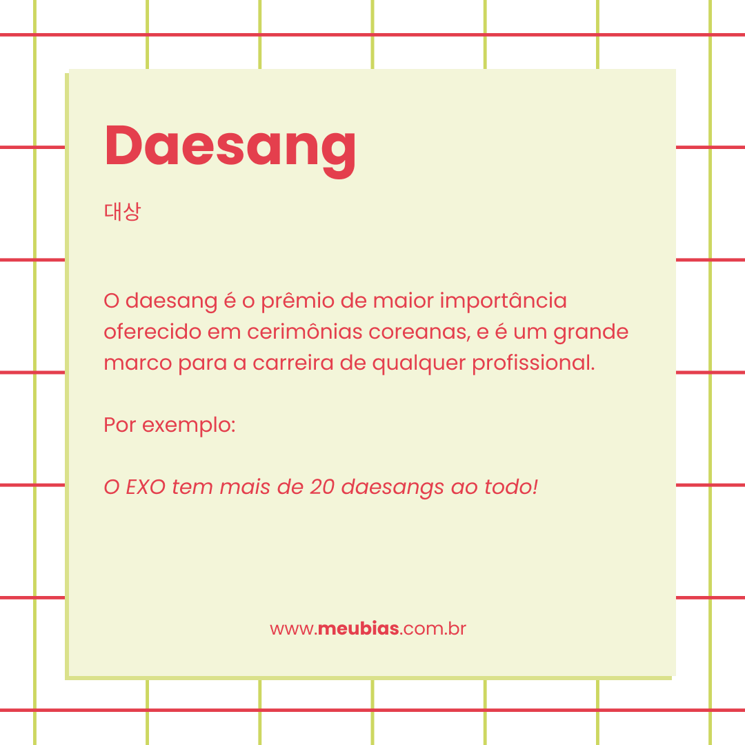 Significado do termo daesang