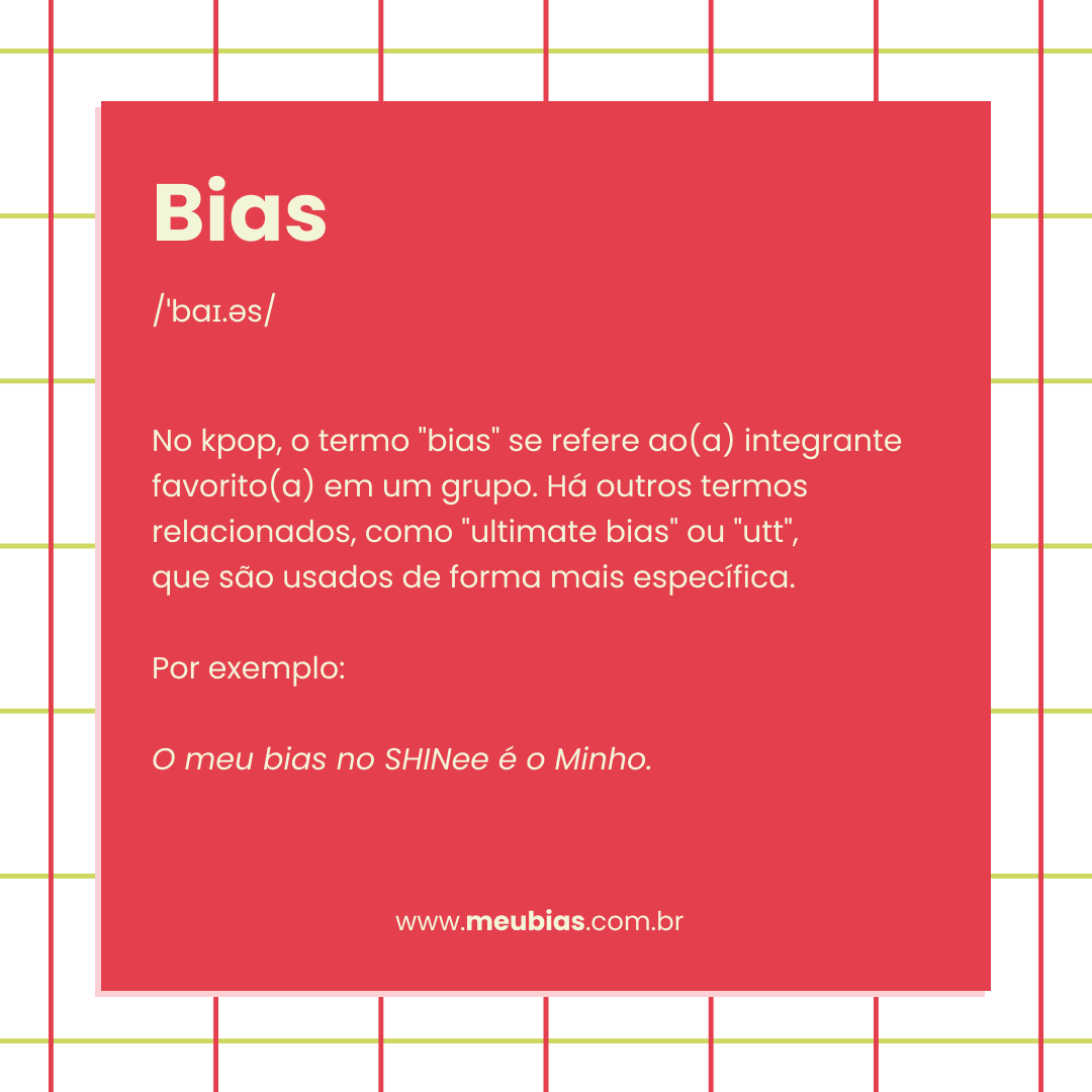 O significado do termo bias no kpop