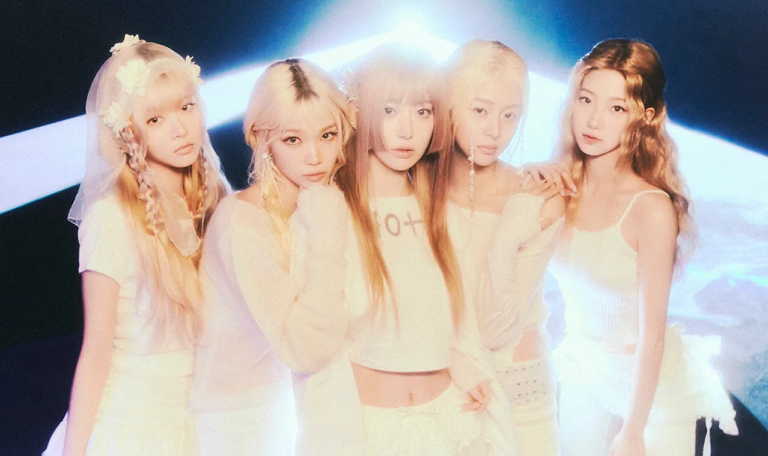 Le Sserafim, um dos grupo de kpop com a letra L