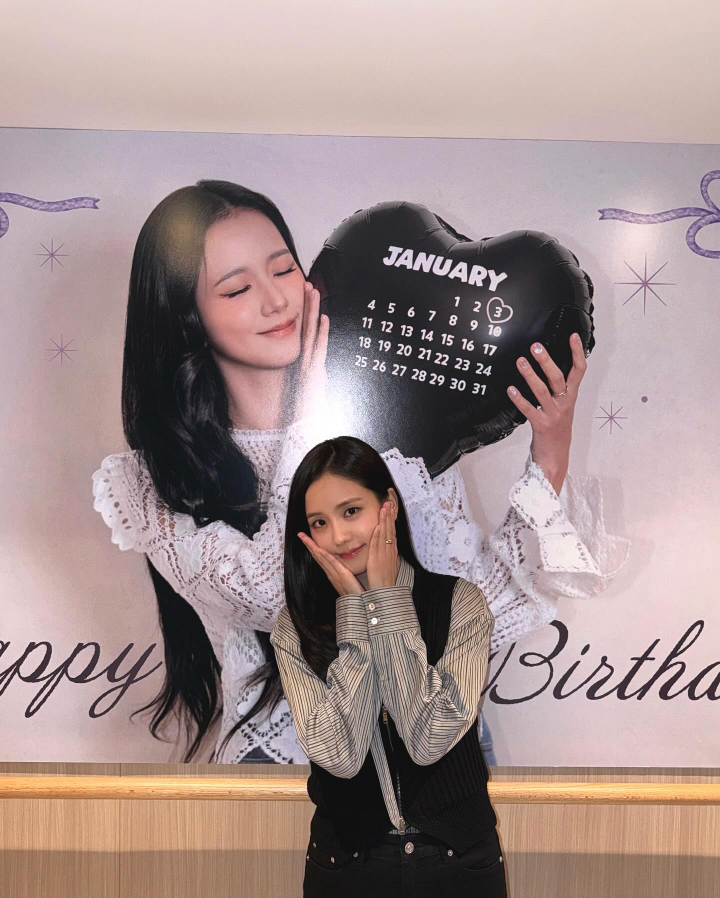 Jisoo é uma das idols que fazem aniversário em janeiro