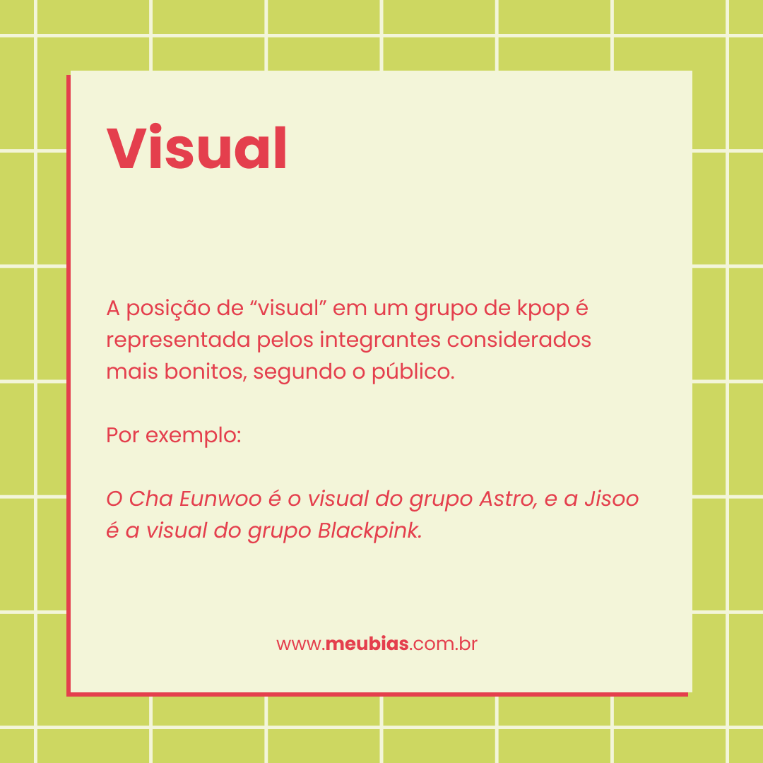 Descrição de o que é visual no kpop