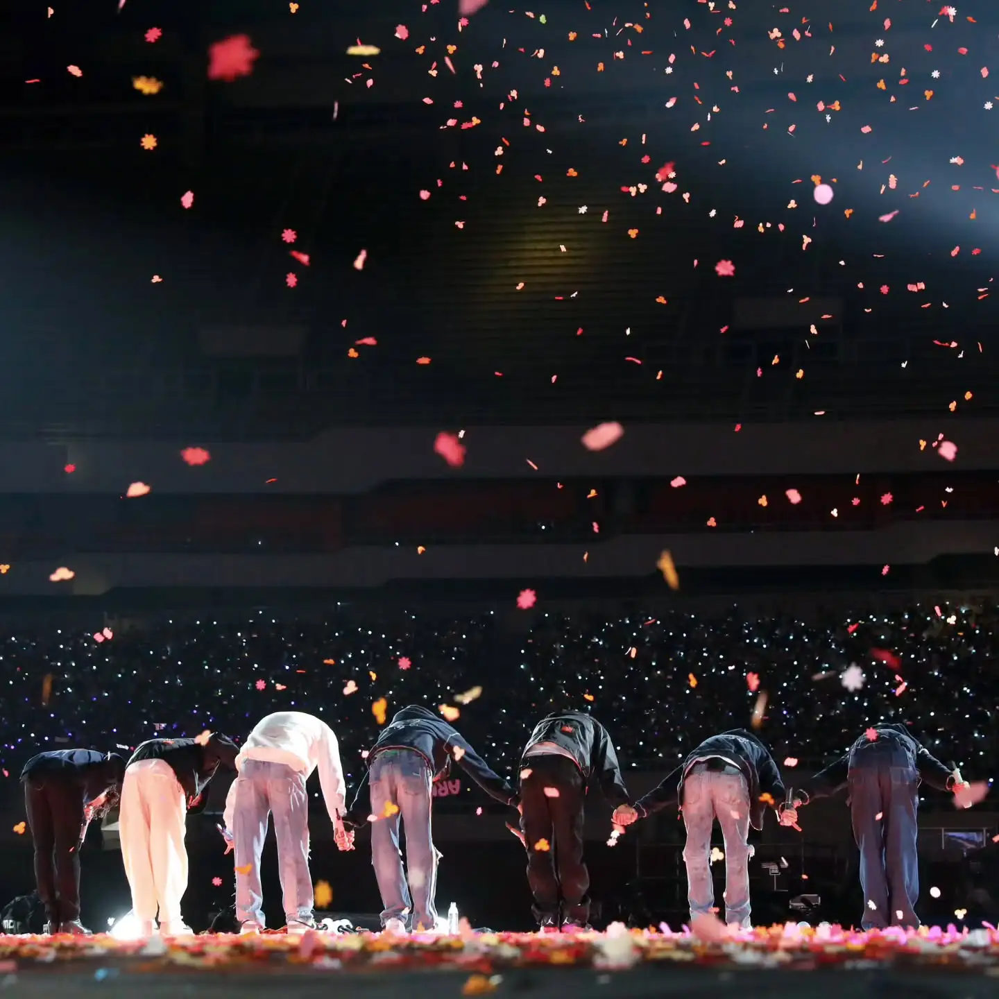 BTS em uma das fotos de shows de kpop