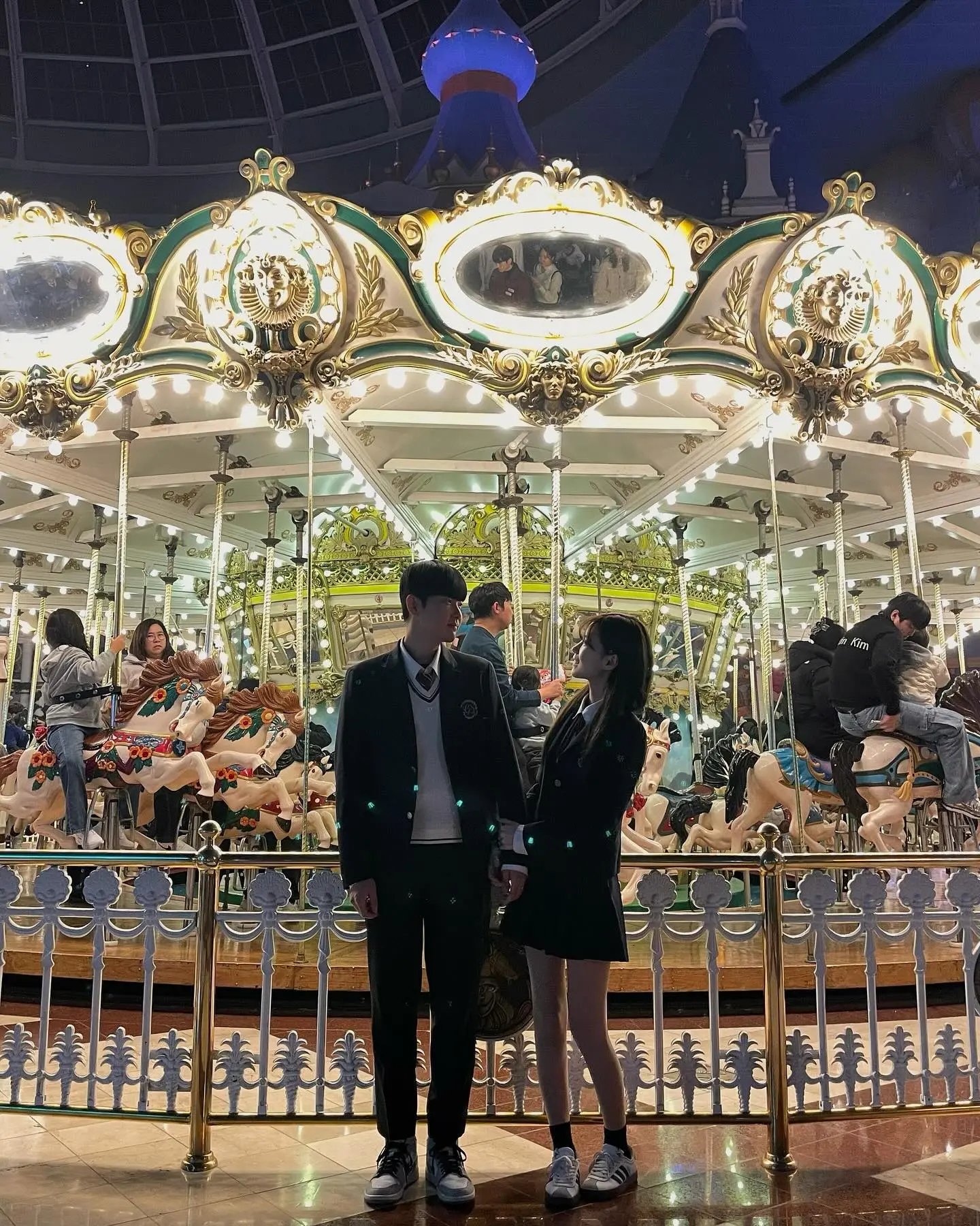 Uma das fotos tumblr na Coreia no parque Lotte World