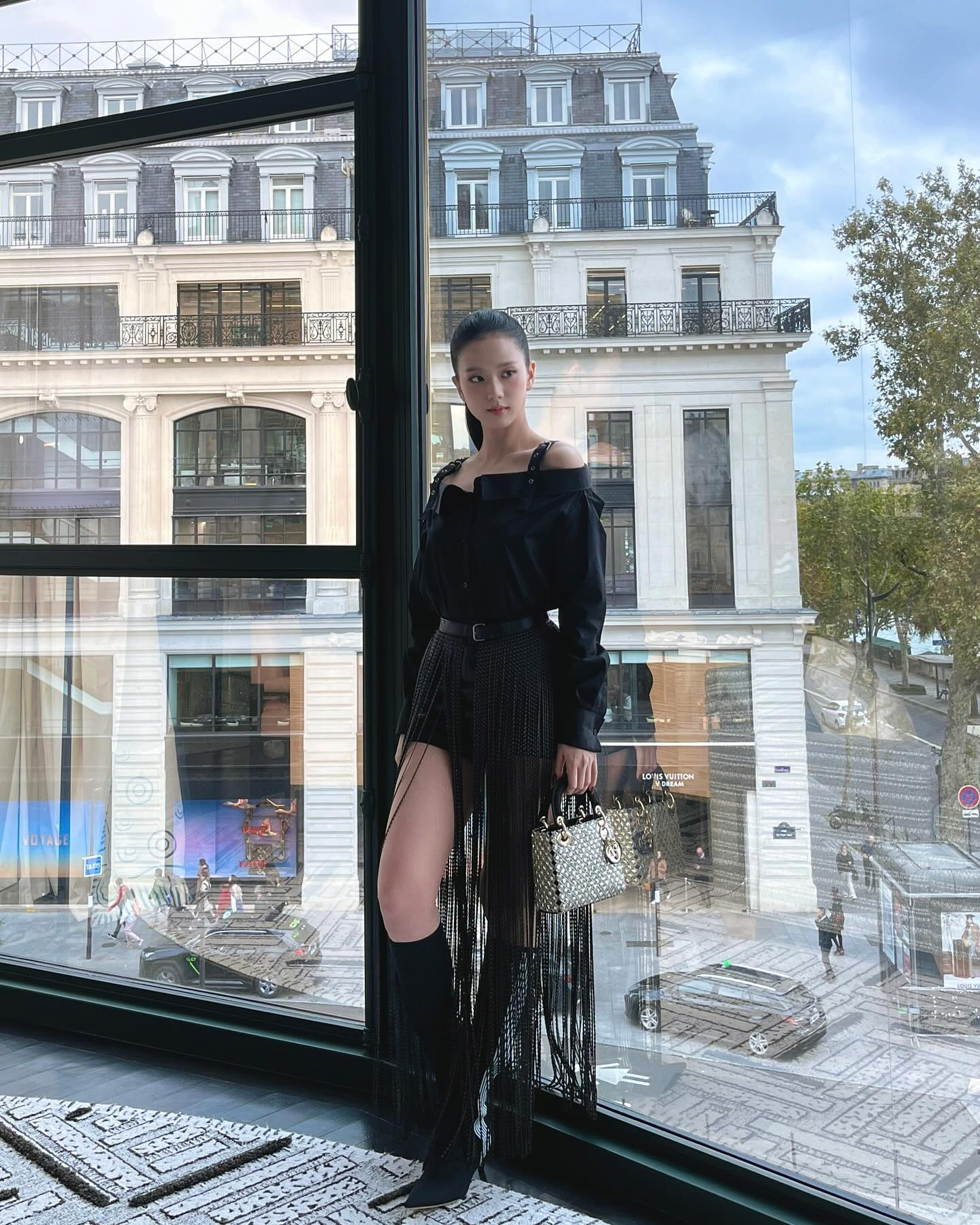 Estilo da Jisoo all-black