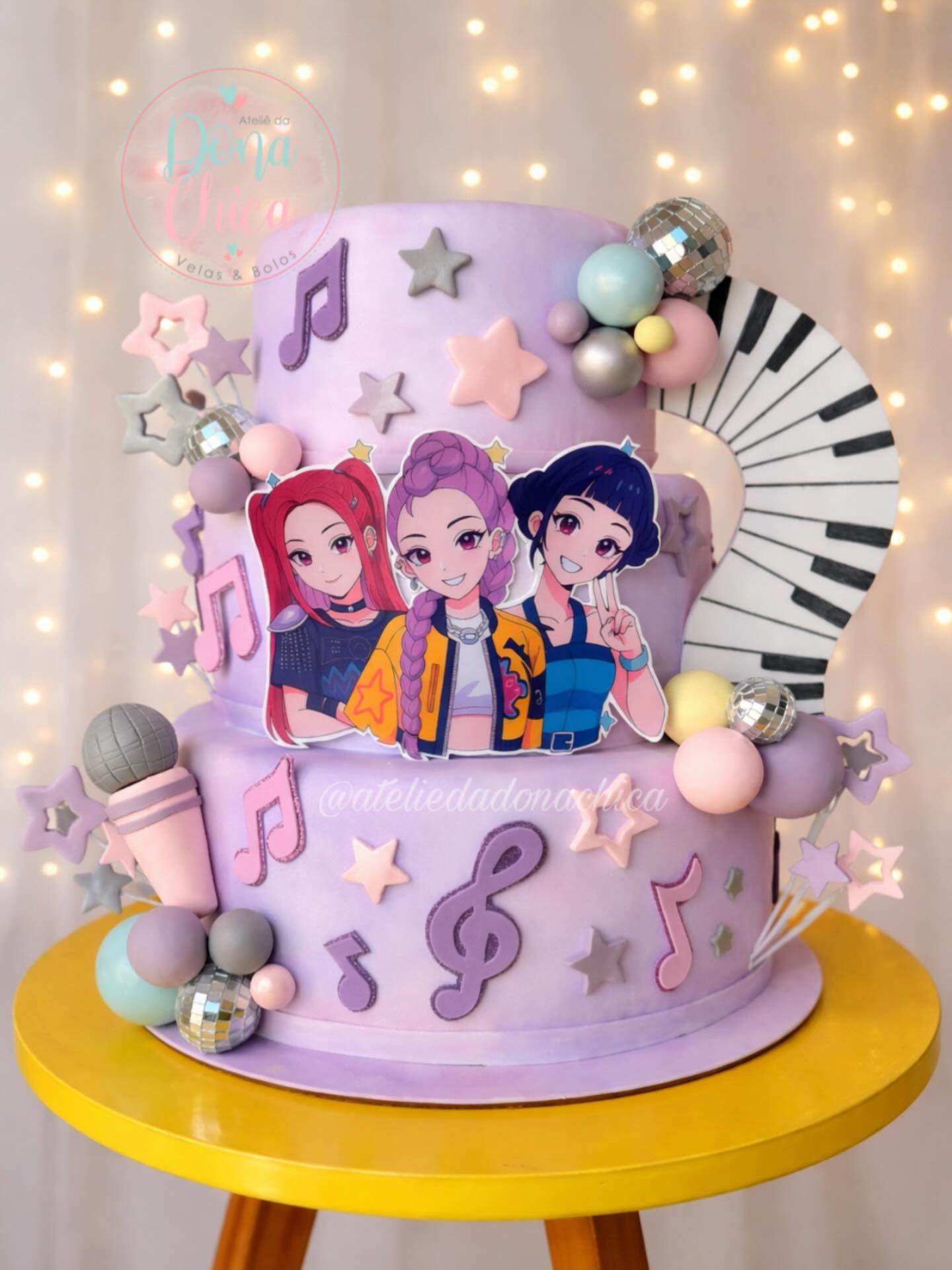 Bolo para festa de Guerreiras do Kpop